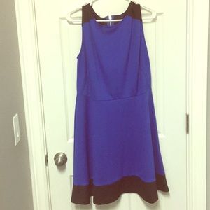 NWOT colorblock a-line skater dress